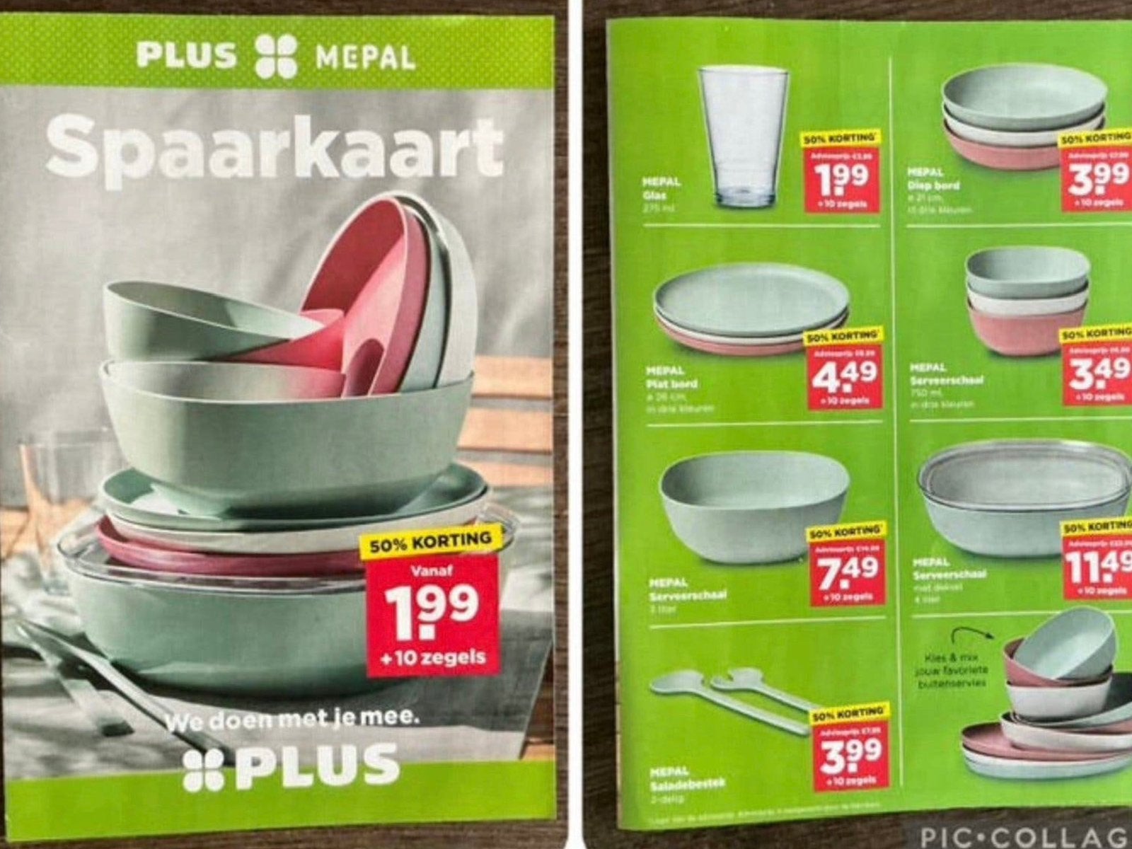 Mepal Buitenservies - digitaal Plus zegels - € 0,40 pkrt KWF, Verzenden, Winkel, Super of Benzinepomp, Zegels, Bonnen of Punten