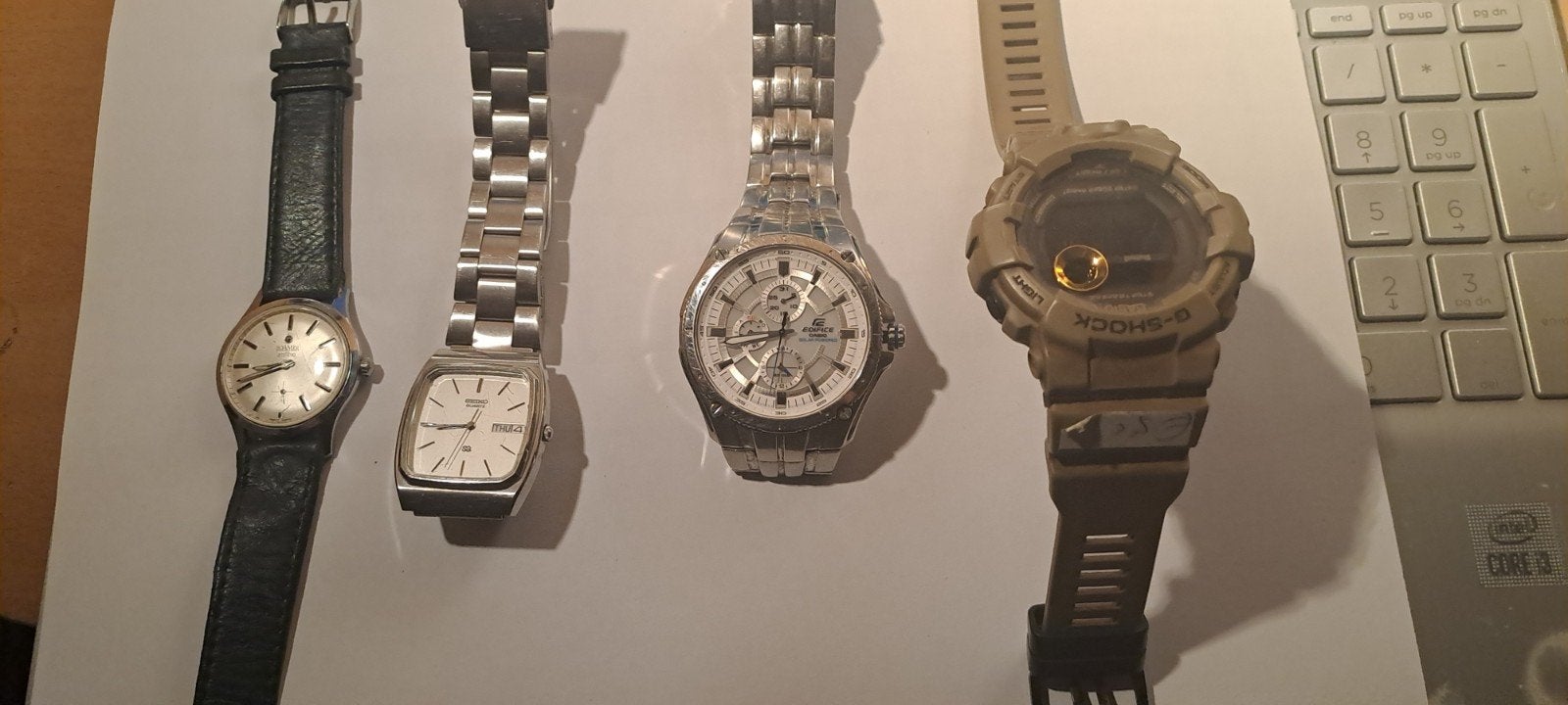 Vintage horloge, Roamer ,Seiko ,Casio Edifice, Casio G-Shock, Ophalen of Verzenden, Gebruikt, Staal, Overige merken