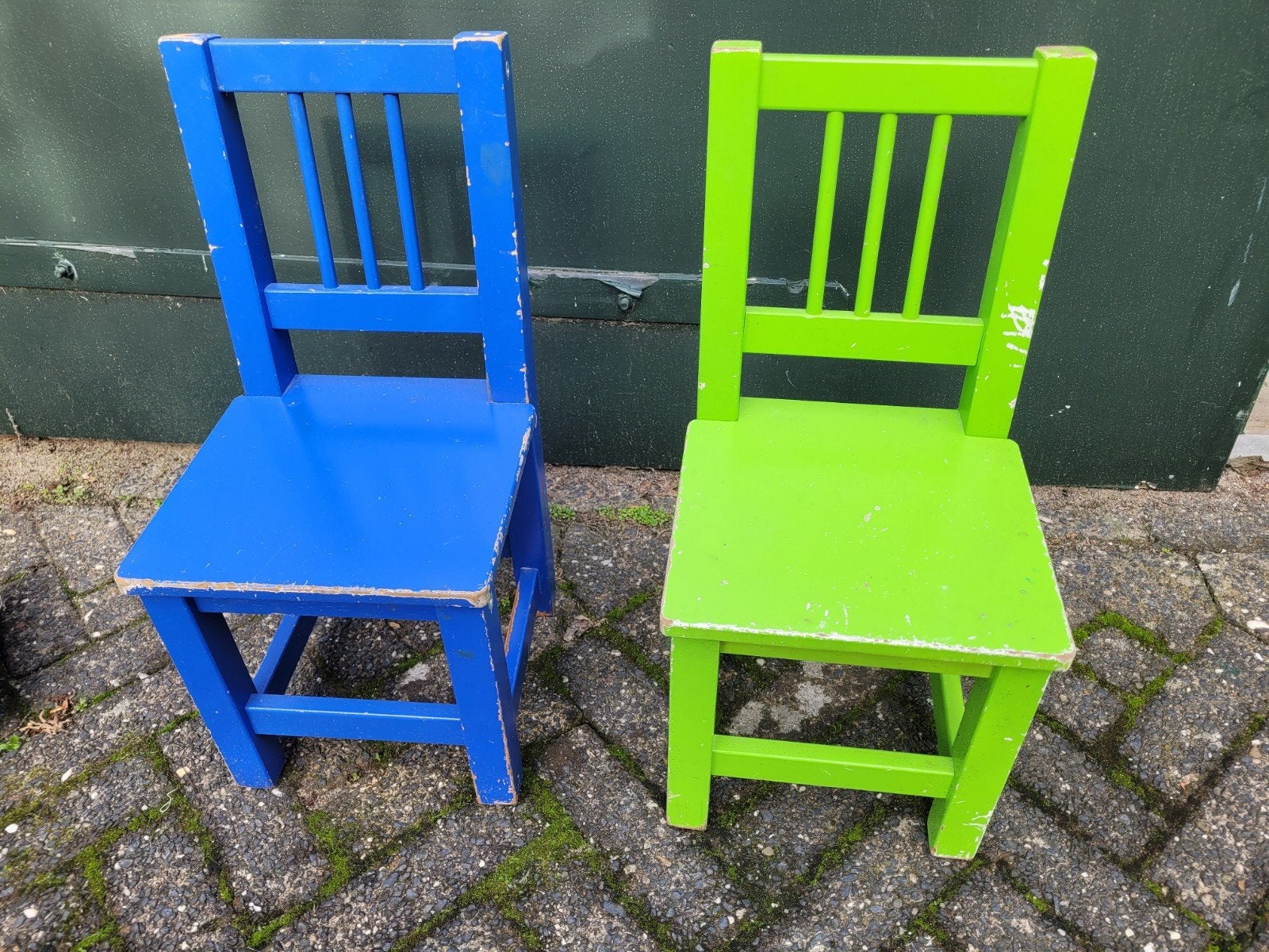 2 houten kinderstoeltjes Ikea Bofink, opkappertjes, 2 €3,-, Ophalen, Stoel(en)