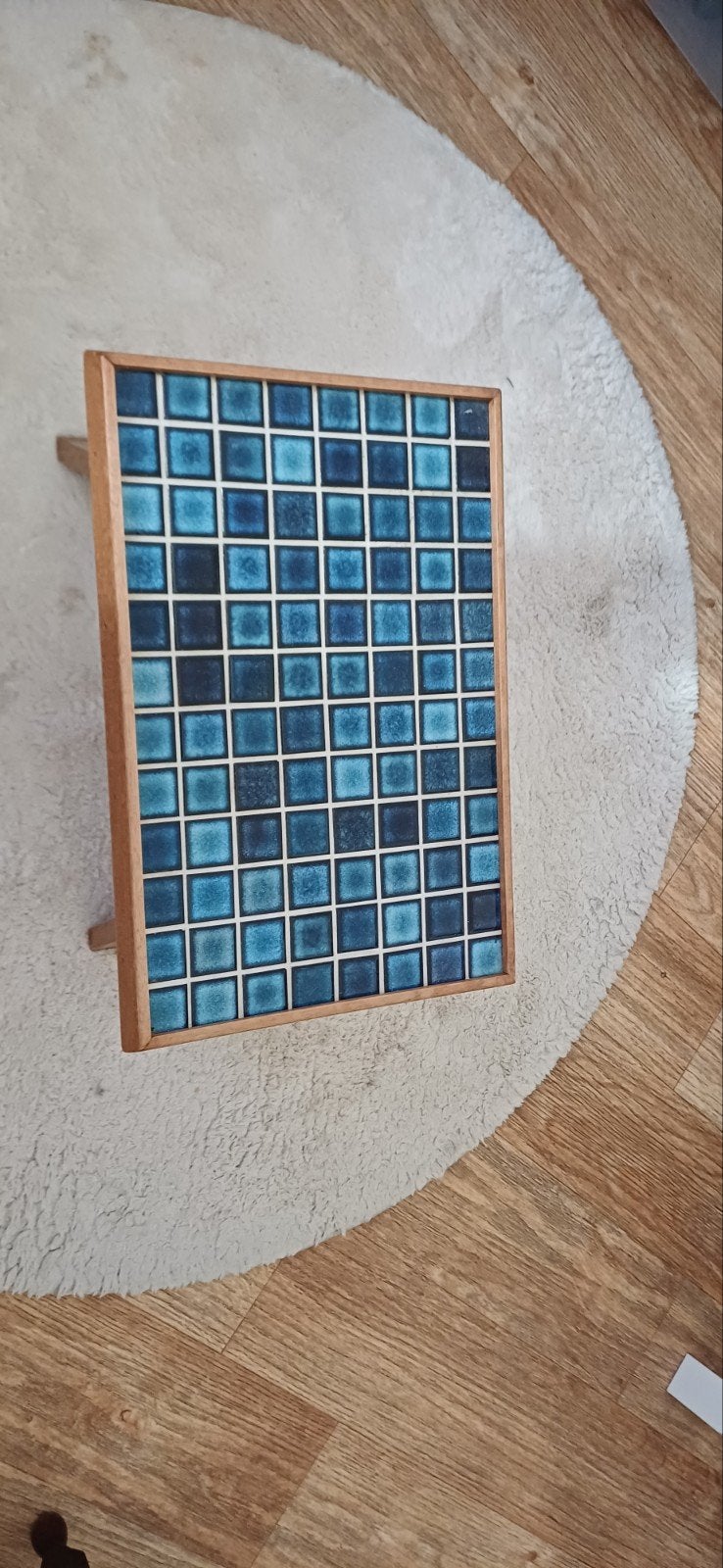 gaaf mozaïek bijzettafeltje, Huis en Inrichting, Minder dan 55 cm, Zo goed als nieuw, Rechthoekig, Ophalen