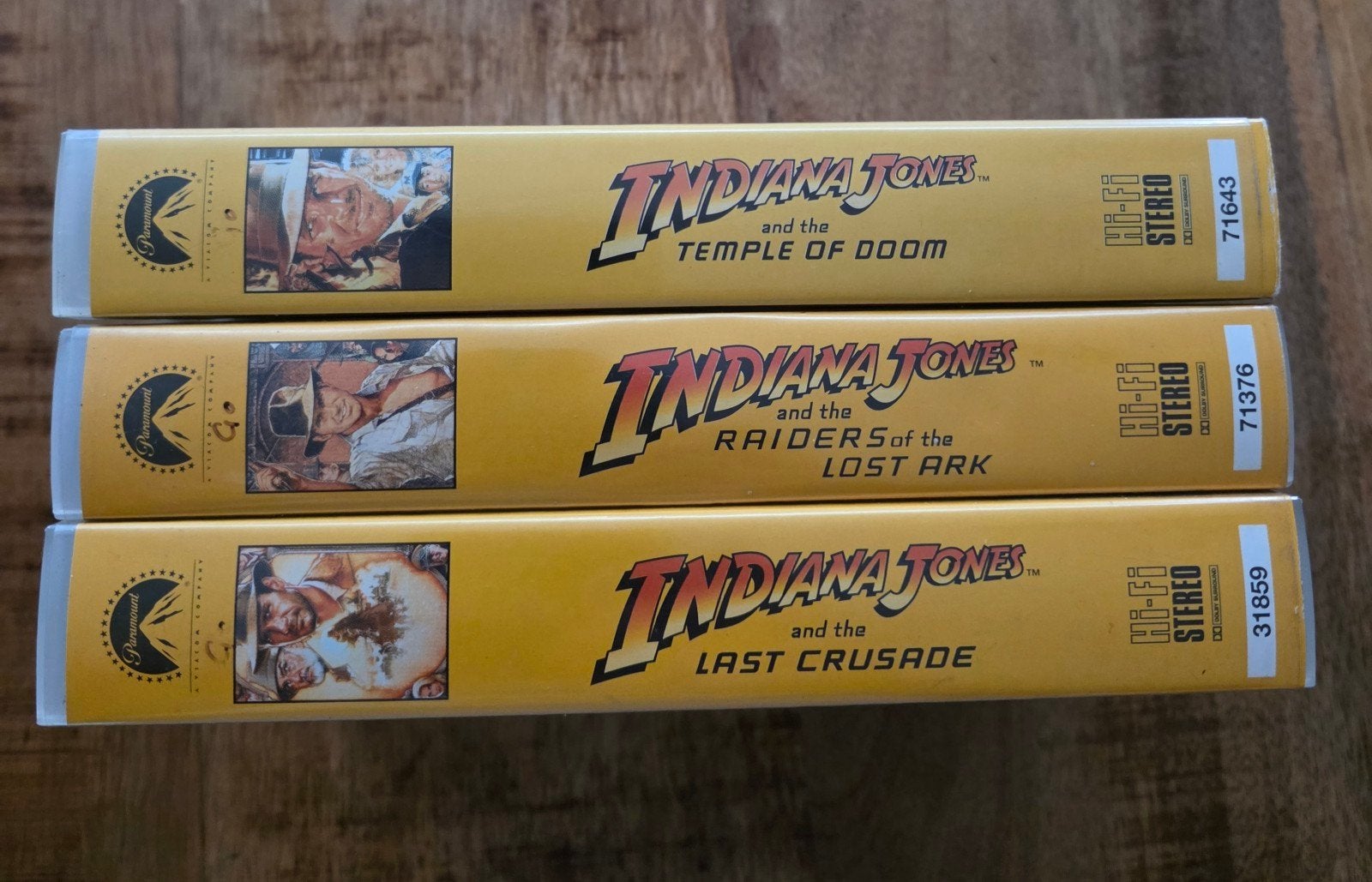 Indiana Jones VHS Trilogie, Cd's en Dvd's, VHS | Film, Gebruikt, Actie en Avontuur, Vanaf 12 jaar, Ophalen of Verzenden