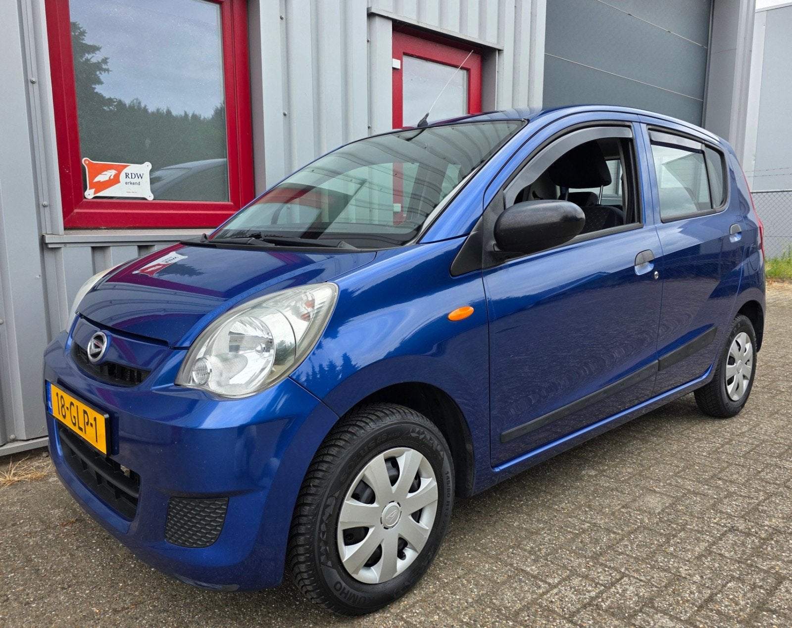 ✅ Daihatsu Cuore 1.0 2008 Blauw 5 Deurs, Stuurbekr. APK, NAP, Auto's, Daihatsu, Voorwielaandrijving, Stof, 600 kg, Metallic lak