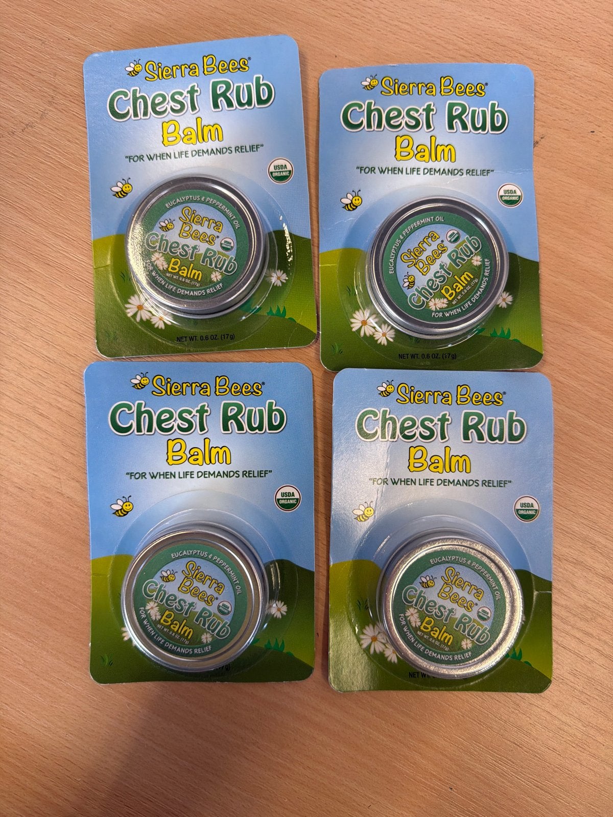 Sierra Bees Chest Rub Balsem - 4 stuks, Lichaamsverzorging, Nieuw, Ophalen of Verzenden, Nvt