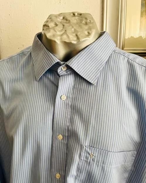 Eterna overhemd maat 52, Ophalen of Verzenden, Zo goed als nieuw, Blauw, Overige halswijdtes