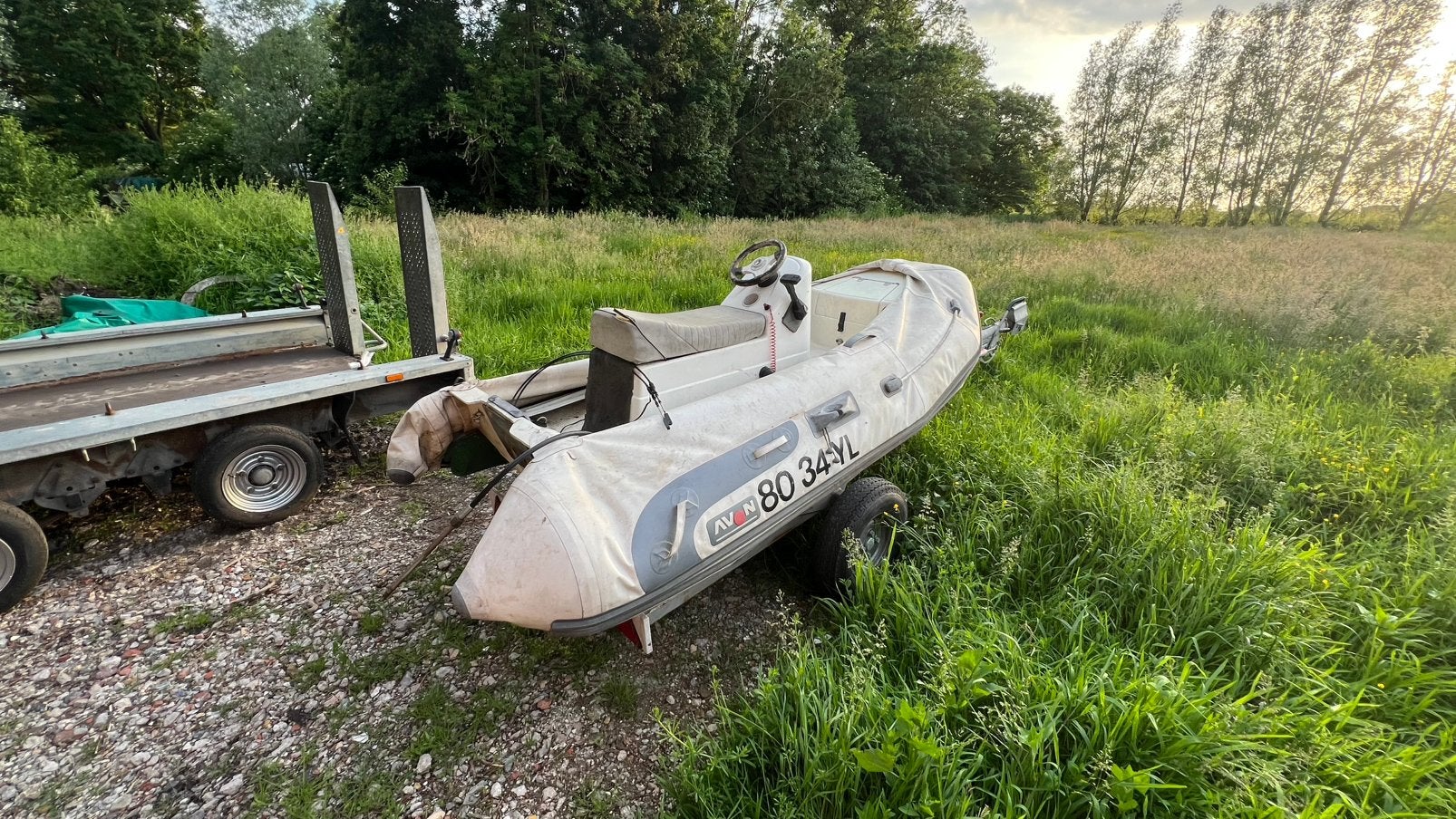 Avon rib 310 met trailer, Ophalen, Gebruikt