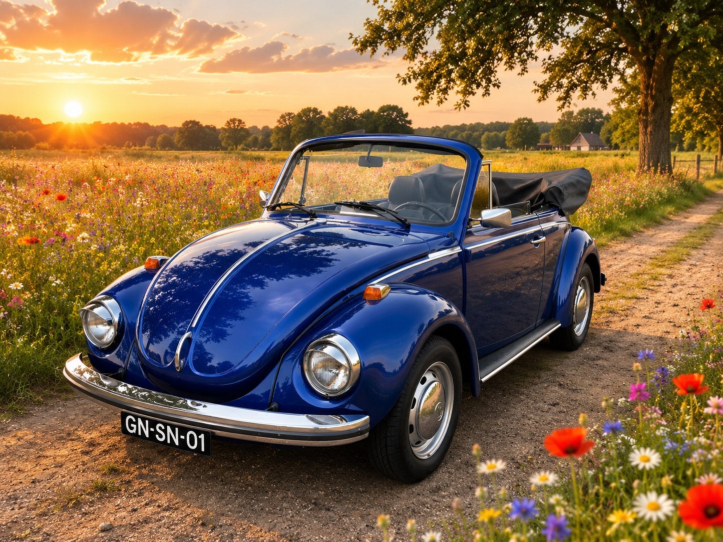 Trouwauto, VW Kever Cabrio, Gala of Touren, Diensten en Vakmensen, Verhuur | Auto en Motor, Personenauto