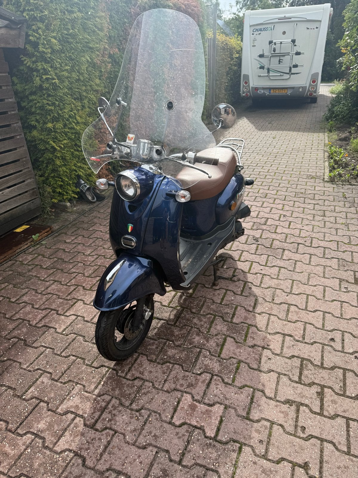 Retroscooter Grande scooter, Fietsen en Brommers, Ophalen, Zo goed als nieuw, Overige merken