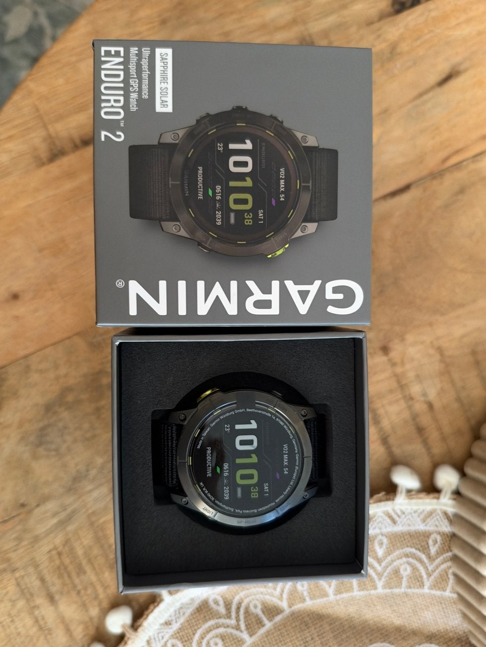 Garmin Enduro 2 Sapphire Solar, Ophalen, Afstand, Zwart, Zo goed als nieuw