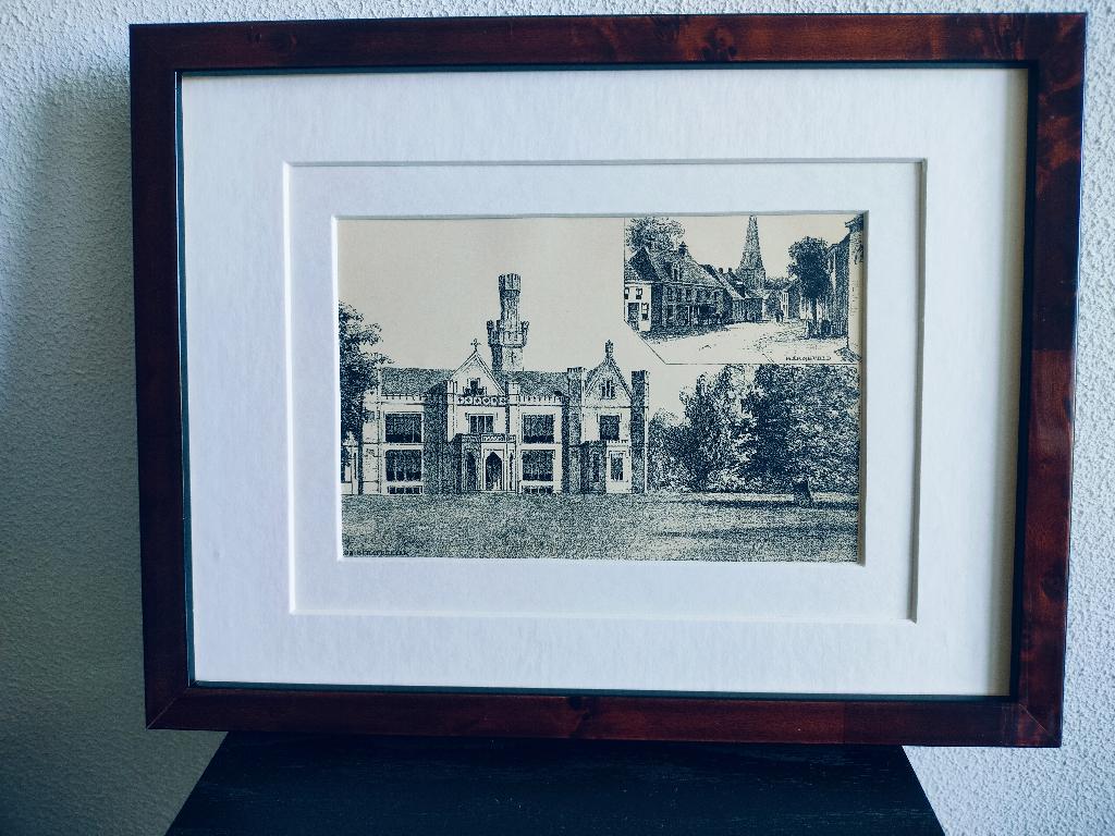 Craandijk Litho Barneveld Kerk Schaffelaar 1880 (77), Antiek en Kunst, Kunst | Litho's en Zeefdrukken, Ophalen of Verzenden