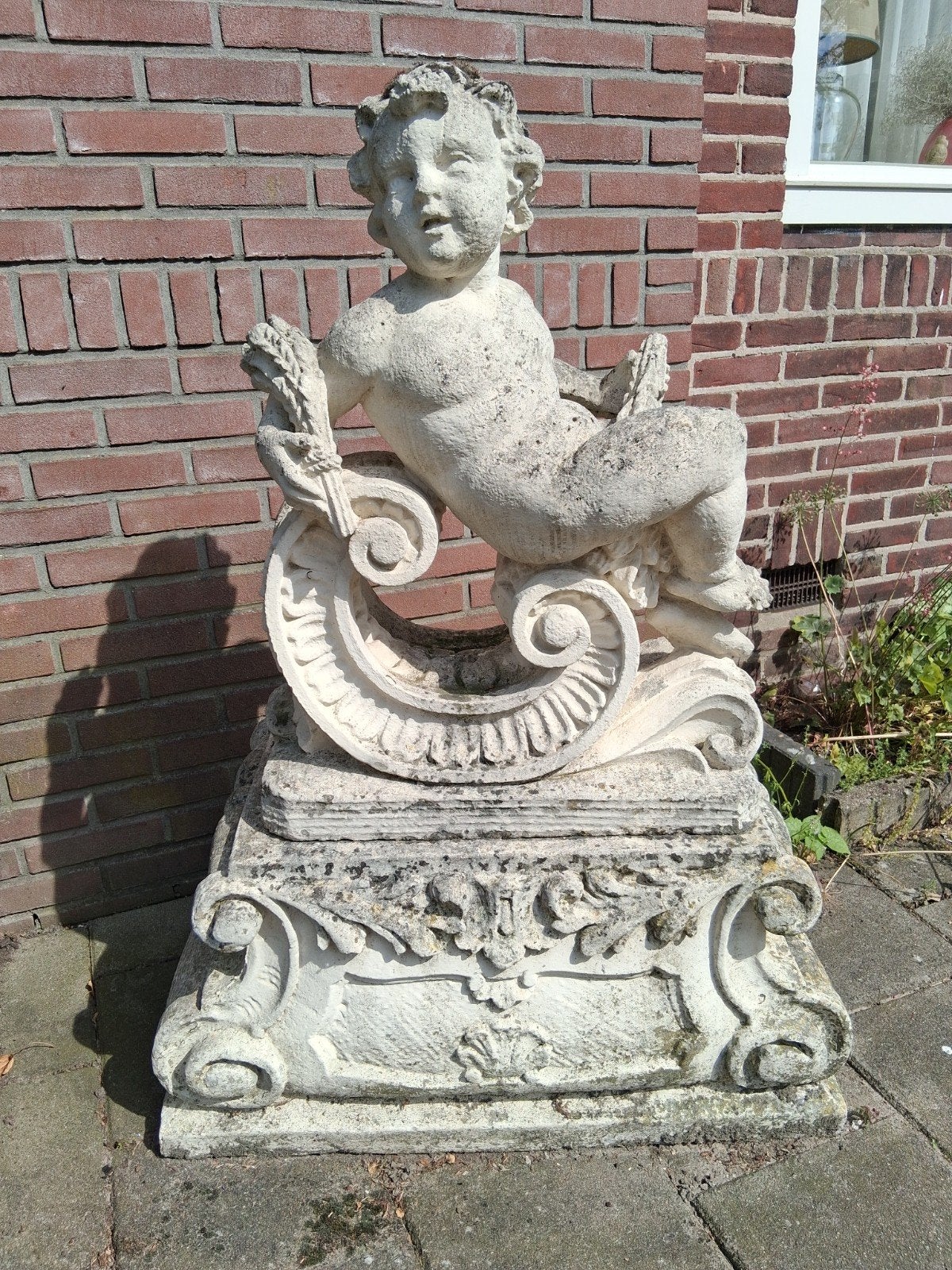 Setje mooie tuin beelden linker en rechter, Ophalen