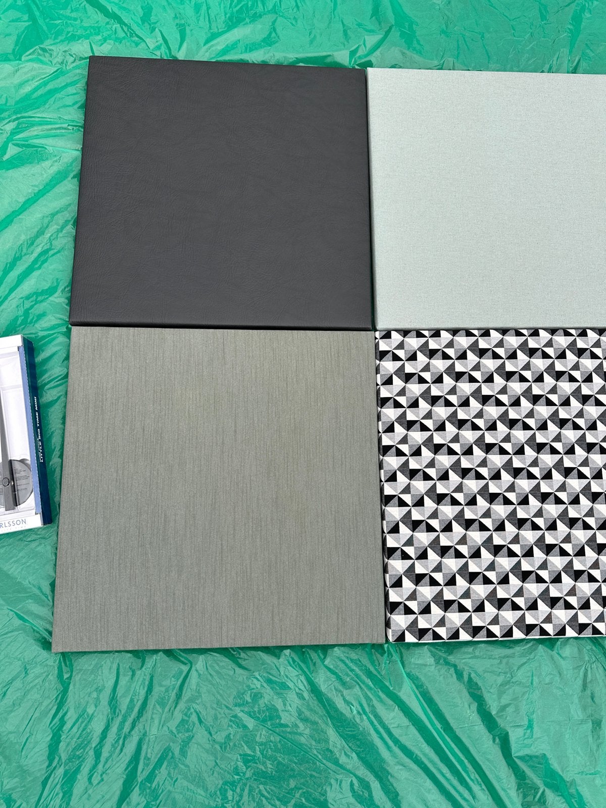 Gewatteerde, gestoffeerde Wandpanelen - 4 stuks van 60x60cm, Geluiddempend, Textiel, Nieuw, Ophalen of Verzenden