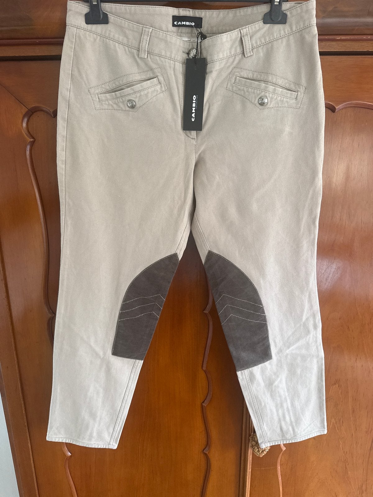 Nieuwe Cambio rijbroek/broek met kniestukken - Maat 44, Kleding | Dames, Beige, Maat 42/44 (L), Nieuw, Ophalen of Verzenden