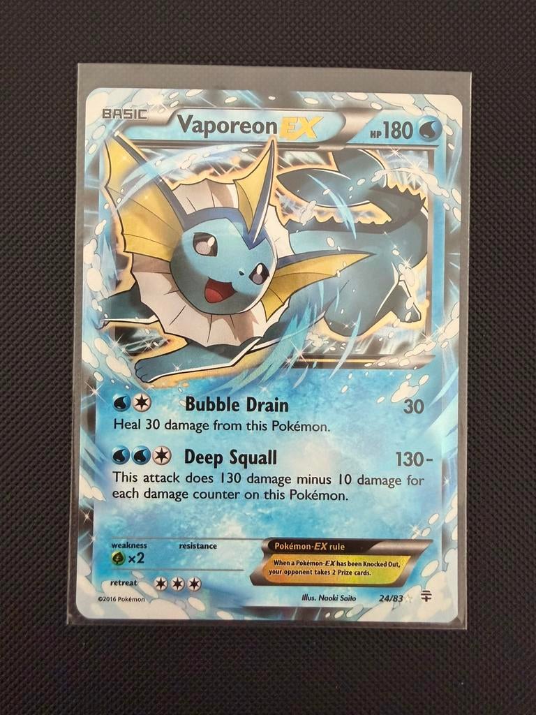 Pokemon kaart - vaporeon ex generations, Ophalen of Verzenden, Zo goed als nieuw