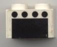 Lego Brick 2 x 2 with 4 Black Spots over Black Rectangle, Gebruikt, Lego, Overige typen, Ophalen of Verzenden