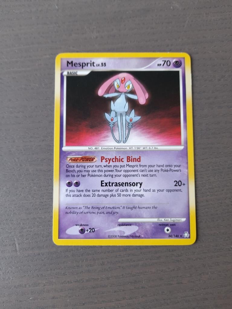 2008 legends awakened 34/146 mesprit, Ophalen of Verzenden, Gebruikt, Losse kaart