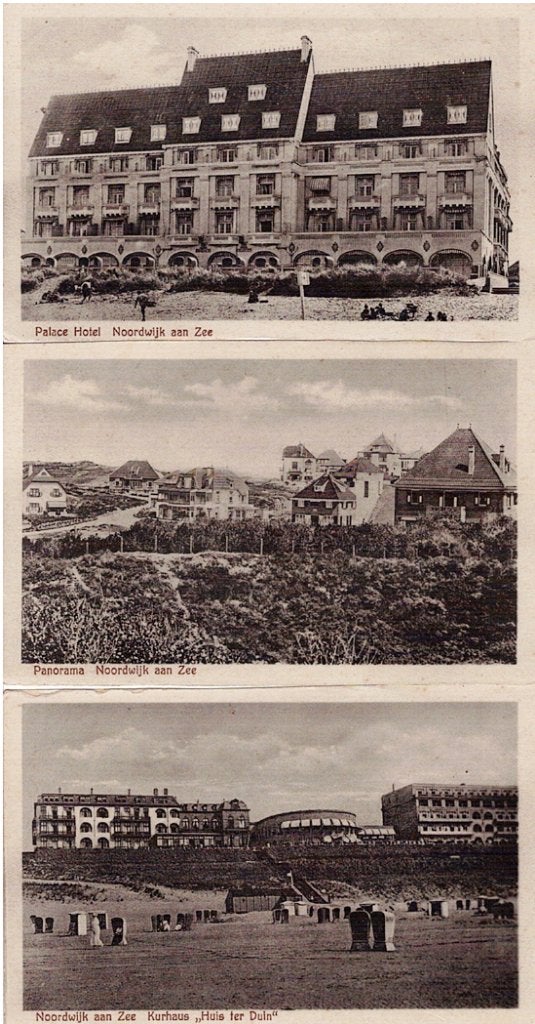 Noordwijk aan Zee in 3-voud  uitg.  P. Vink beeld, Verzamelen, Verzenden, 1920 tot 1940, Ongelopen, Zuid-Holland