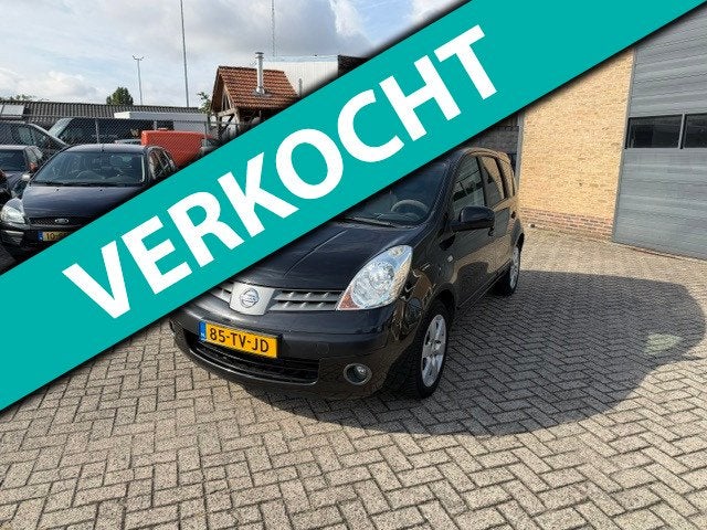 Nissan Note 1.4 First Note//Airco//Apk 10-2027, Auto's, Voorwielaandrijving, Stof, Gebruikt, Zwart