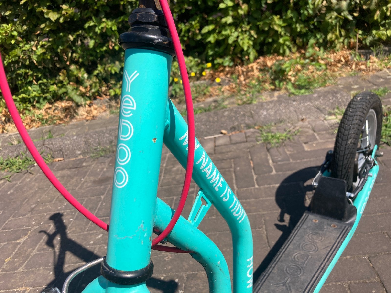Turquoise Yedoo Tidit step, Ophalen, Gebruikt, Gewone step