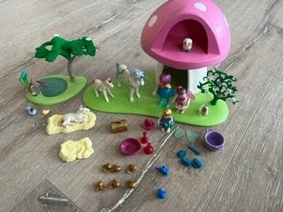 Playmobil Faries - Feeenbosje 6055, Gebruikt, Complete set, Overige typen, Ophalen of Verzenden