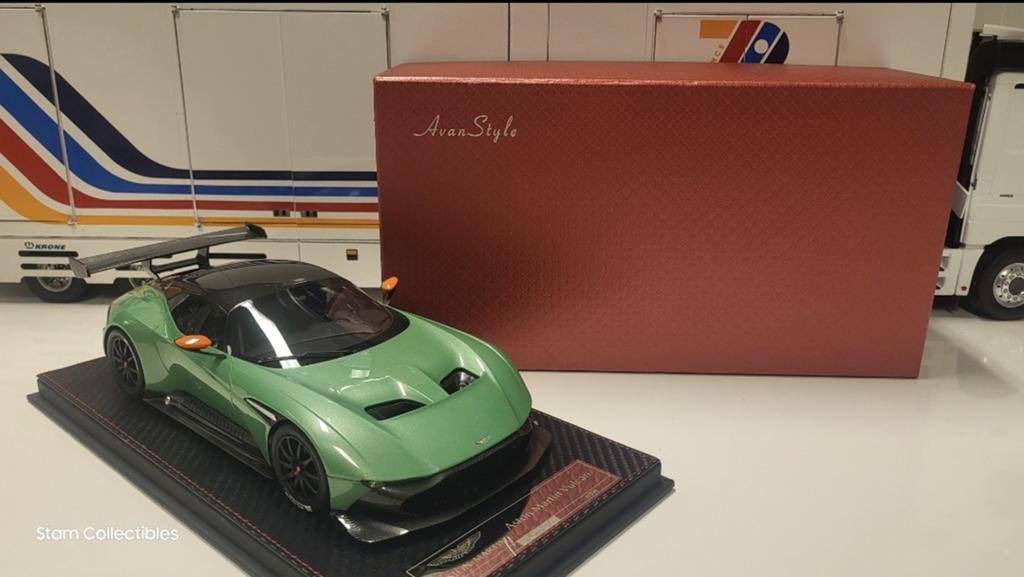 AvanStyle Aston Martin Vulcan Pearl Green 4/999 pcs., Overige merken, Auto, Ophalen of Verzenden, Zo goed als nieuw