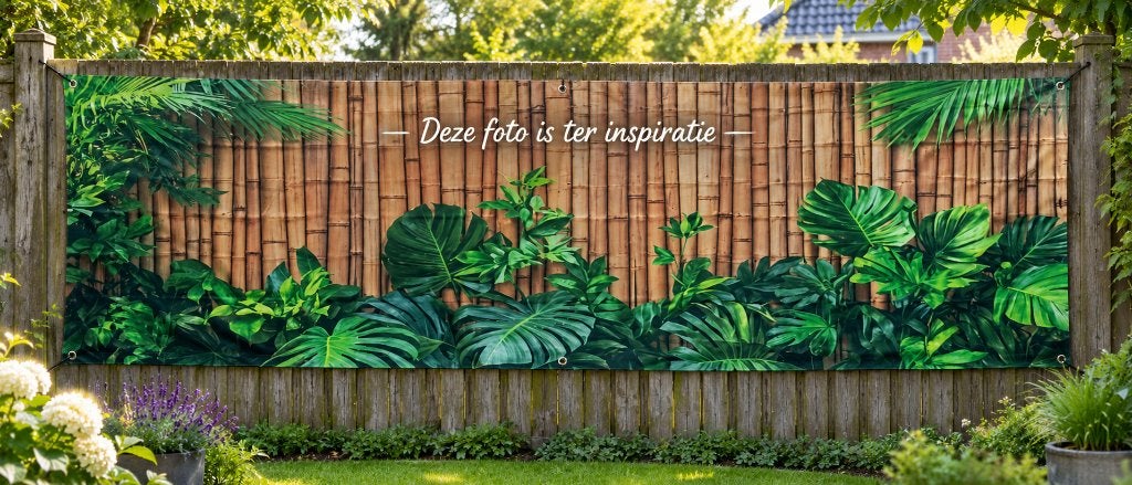 wanddoek muurdoek bamboe planten deco, Ophalen of Verzenden, Nieuw