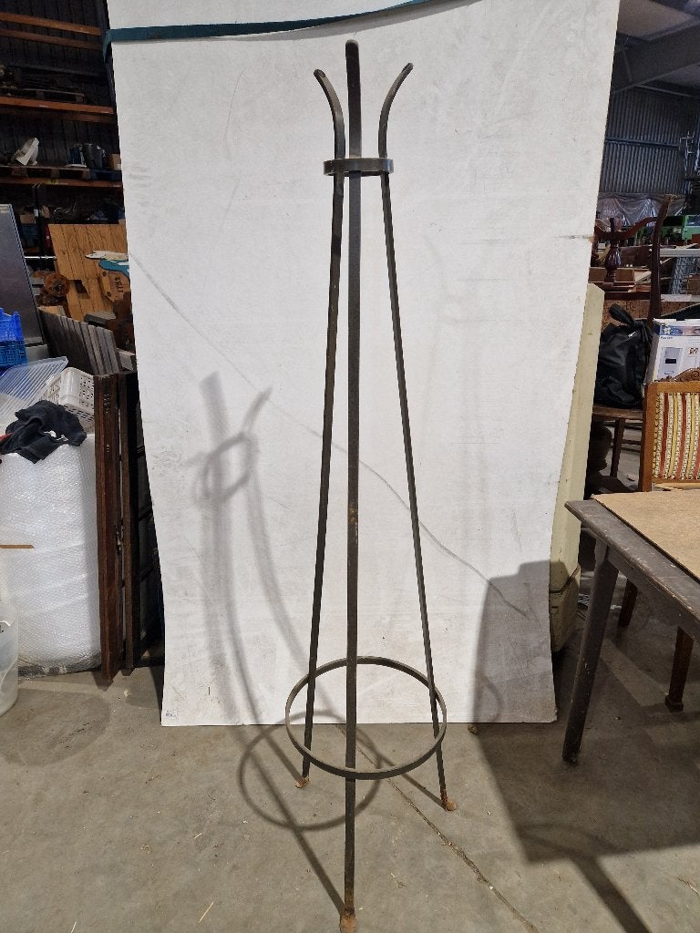 Vintage metalen kapstok 170cm hoog, Ophalen, Gebruikt, Metaal, Staande kapstok