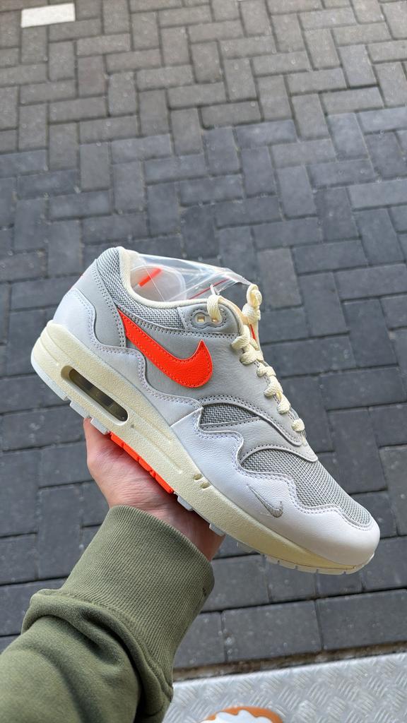 Patta Air Max 1 White Crimson maat 44, Ophalen of Verzenden, Nieuw, Wit