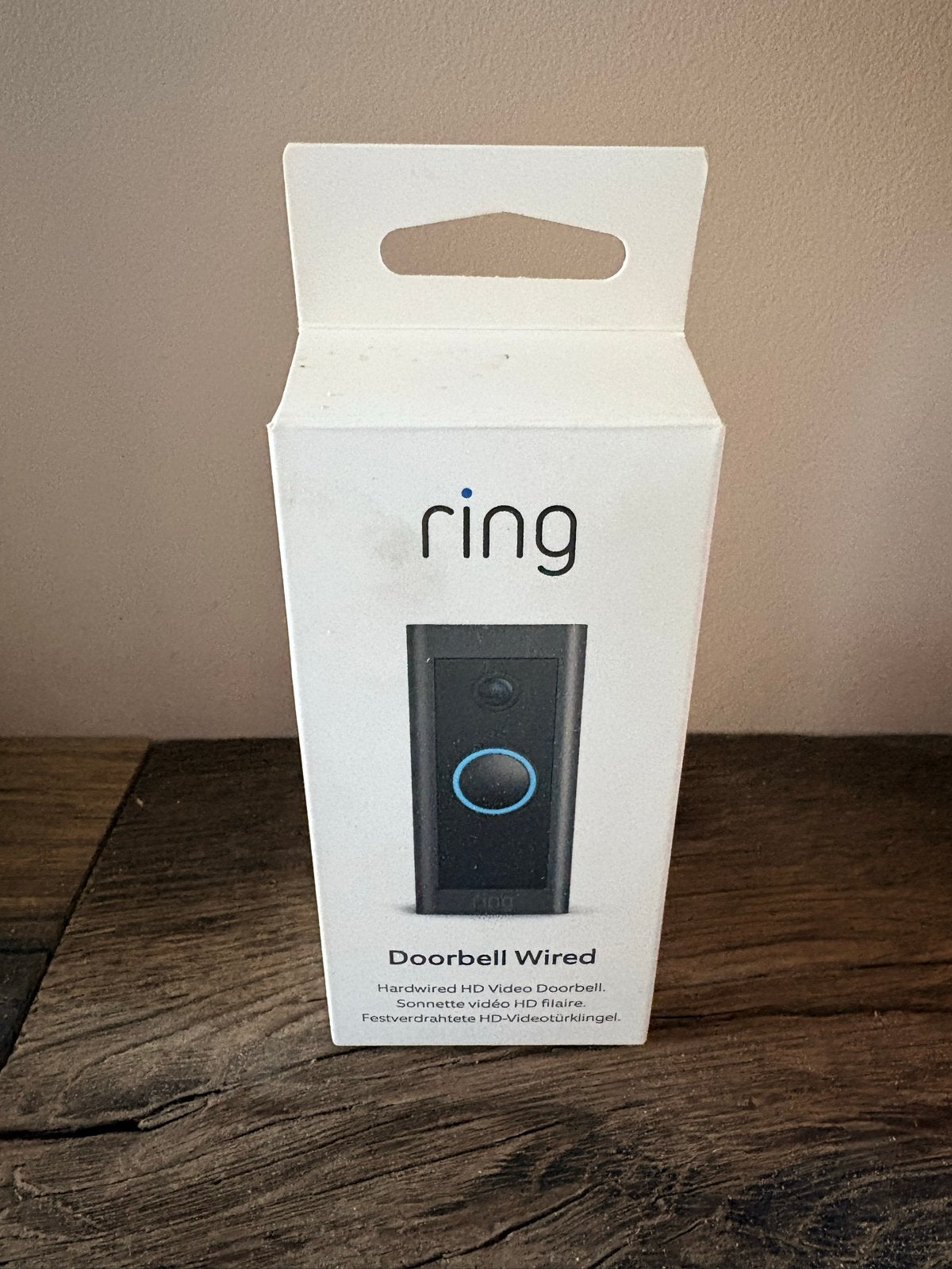 Ring Doorbell Wired - Nieuw in doos, Ophalen, Bewegingsdetectiesensor, Nieuw, Bedraad
