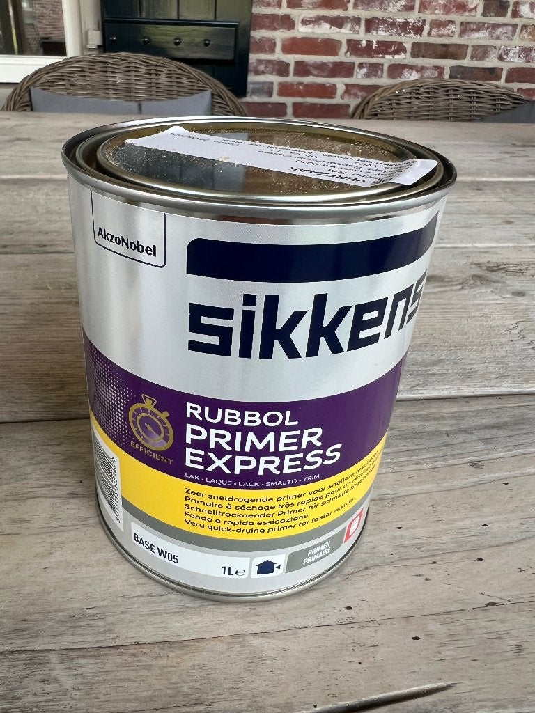 Sikkens Rubbol ral 9010 + rubbol primer expres, Wit, Nieuw, Ophalen of Verzenden, Lak