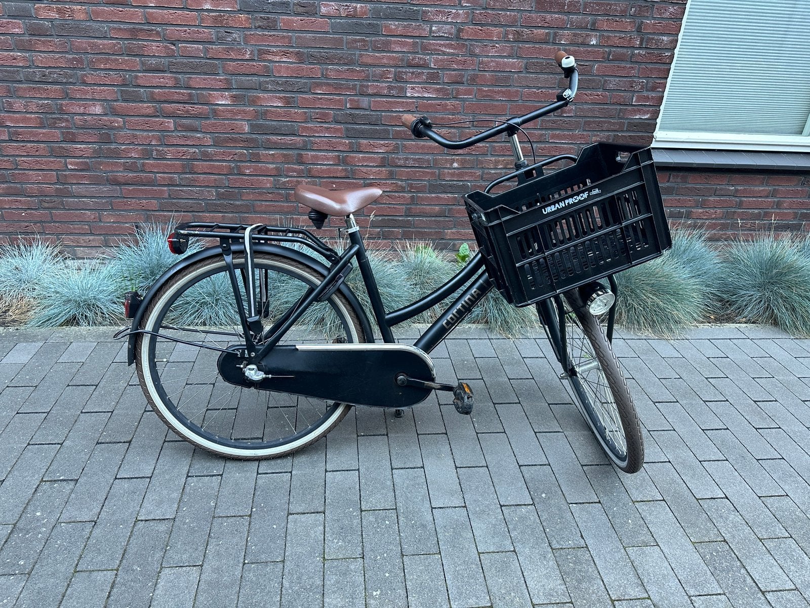 Cortina meisjesfiets 24 inch zwart, Ophalen, Gebruikt, 24 inch, Versnellingen
