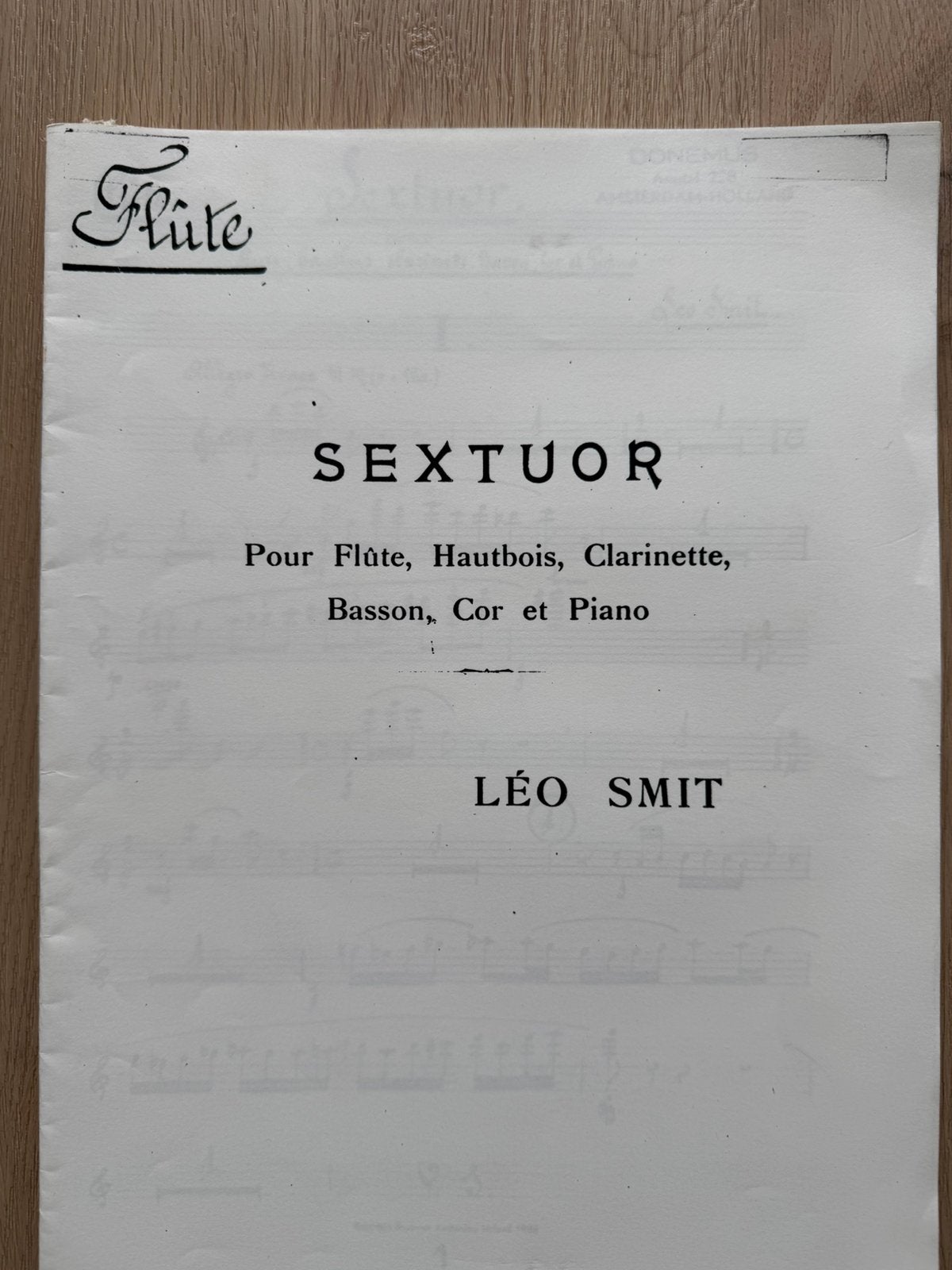 Blaaskwintet en piano, Muziek en Instrumenten, Klarinet, Klassiek, Overige soorten, Ophalen of Verzenden