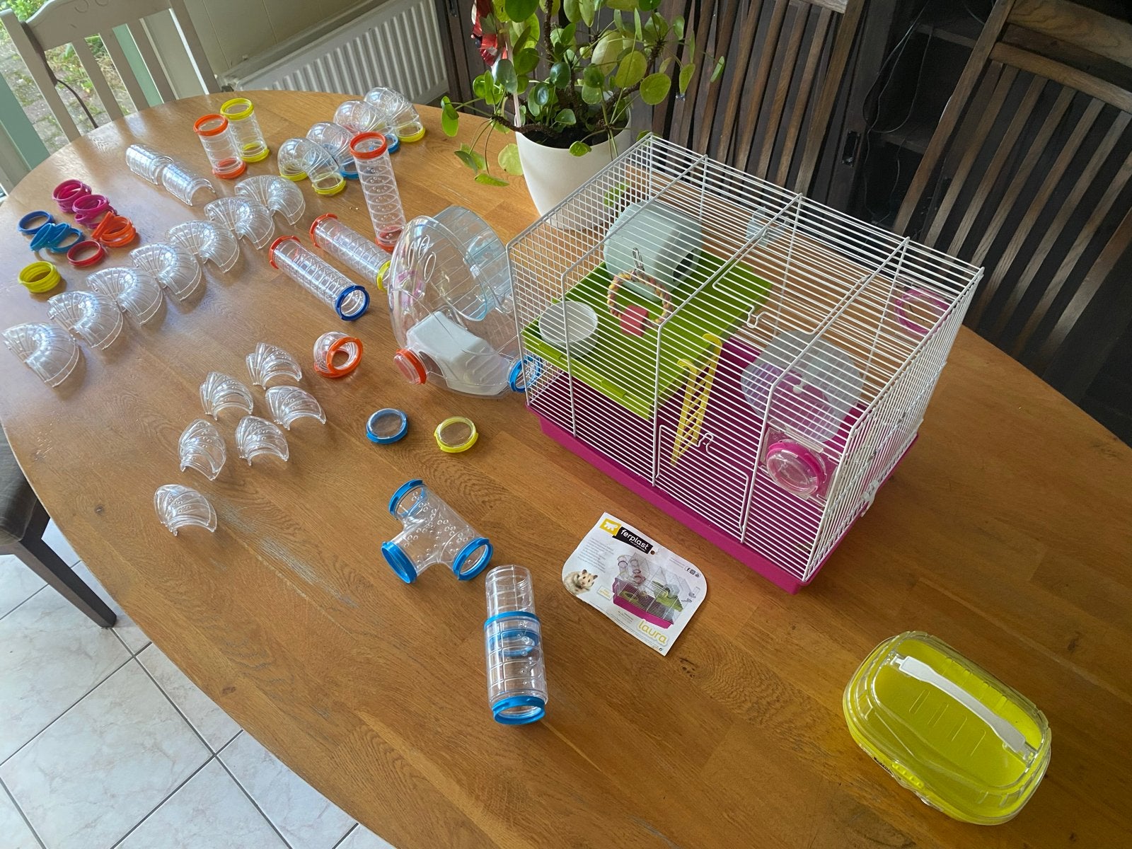 Hanster kooi met vele extras, Dieren en Toebehoren, Ophalen, Kooi, 90 cm of meer, Hamster