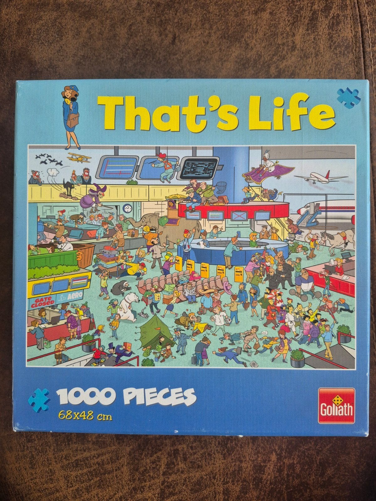 2 That's Life puzzels van Goliath, 1000 stukjes, Ophalen of Verzenden, 500 t/m 1500 stukjes, Gebruikt, Legpuzzel