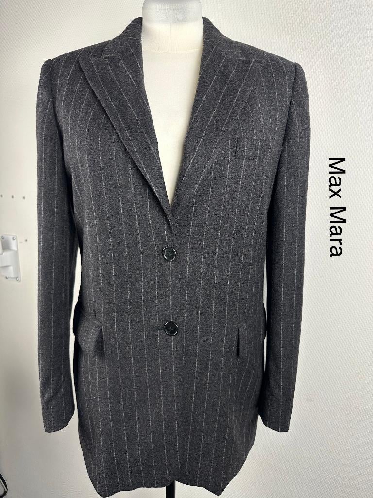 Max Mara Blazer  (mt: 42) 16,6/9676, Zwart, Max Mara, Maat 42/44 (L), Max Mara