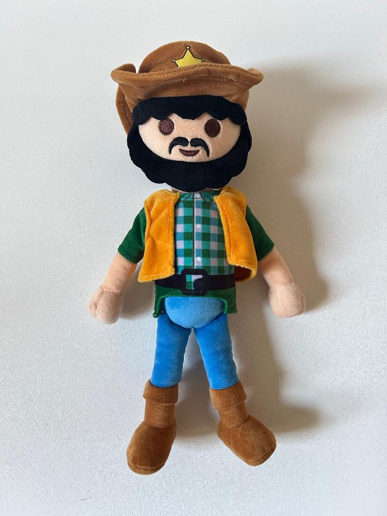 Playmobil knuffelfiguur Sheriff pluche 30 cm, Overige merken, Overige karakters, Overige typen, Ophalen of Verzenden