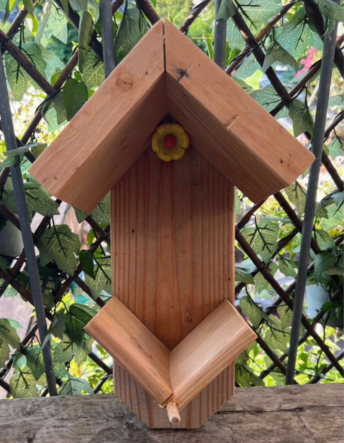 Vogelvoer huisje /voor pindakaaspot, Ophalen of Verzenden, Zo goed als nieuw