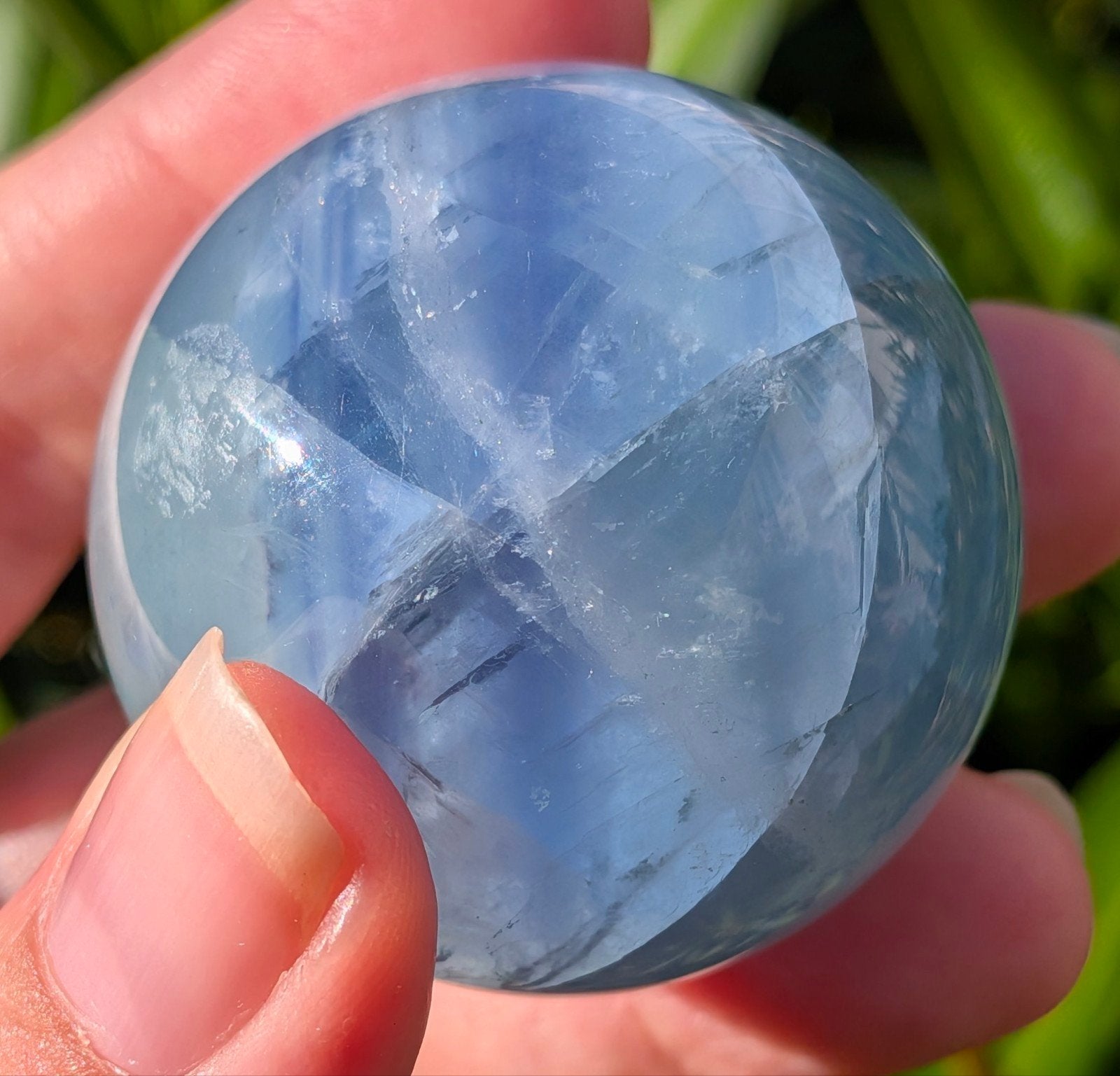 Blauwe fluoriet bol, Ophalen of Verzenden, Mineraal