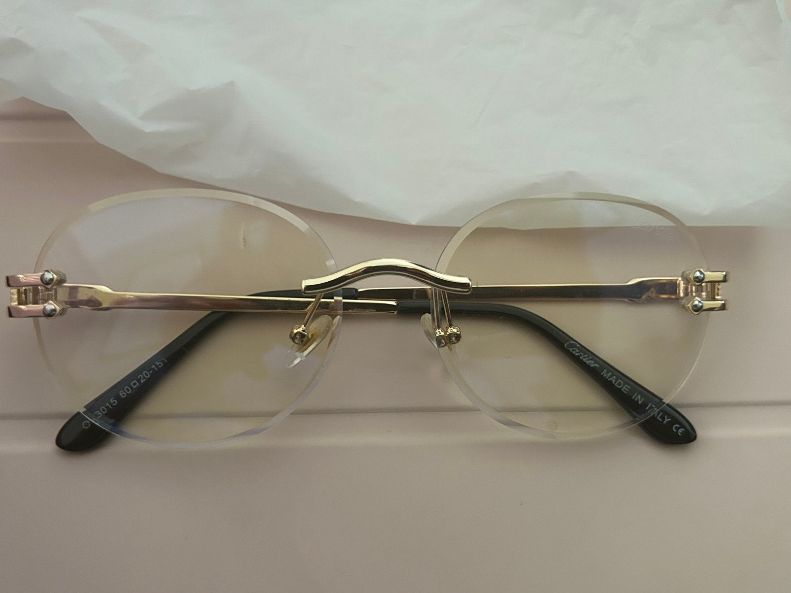 Cartier bril, Ophalen of Verzenden, Nieuw, Minder dan 4 cm, Overige materialen