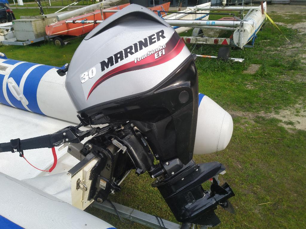 Mariner / Mercury 30 pk knuppel kortstrt 4takt EFI(injectie), Viertaktmotor, Ophalen of Verzenden, Zo goed als nieuw, 30 pk of meer