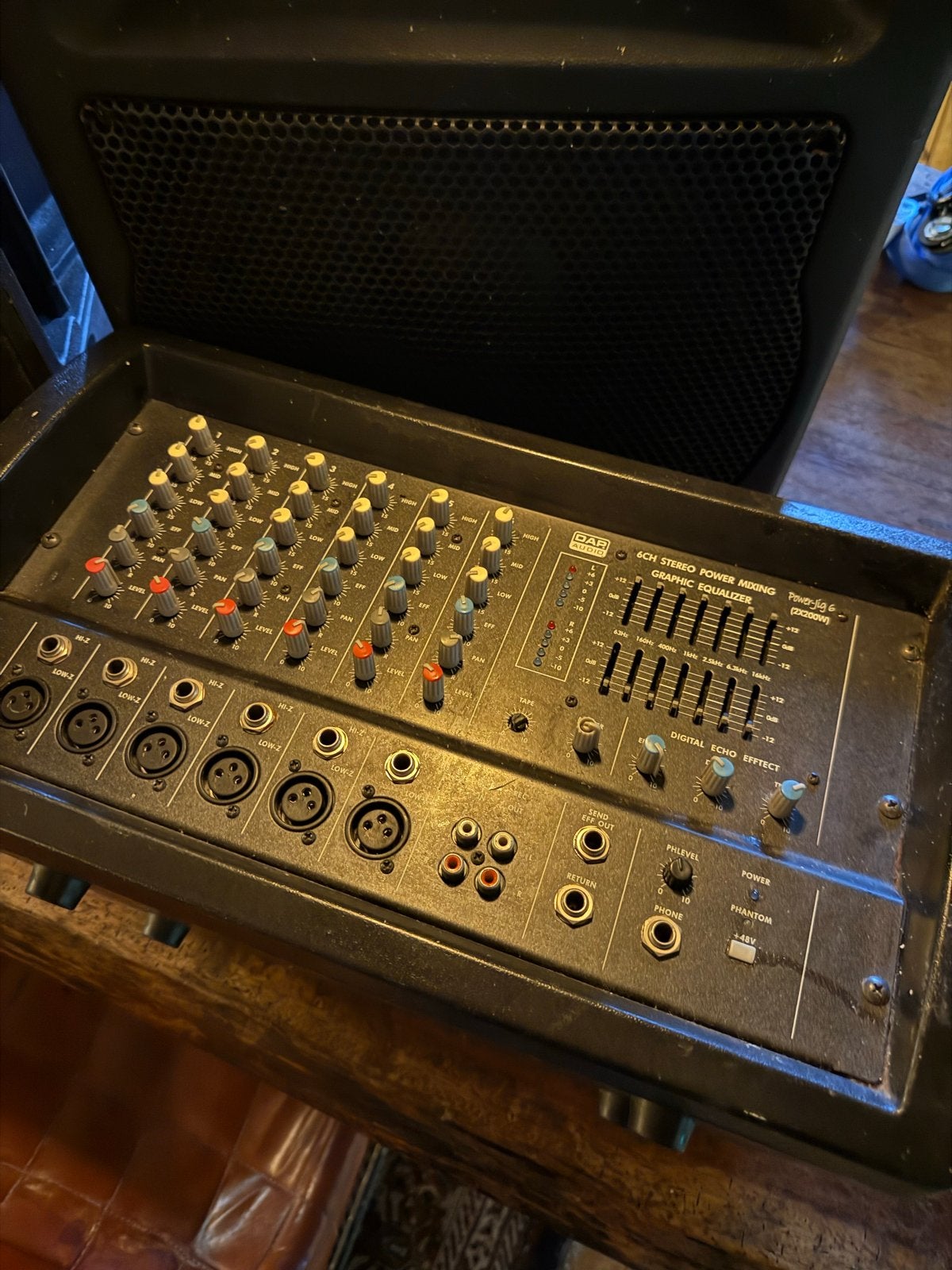 Compleet DAP Audio PA set met microfoon, Ophalen, Gebruikt, 500 tot 1000 watt, P.A.