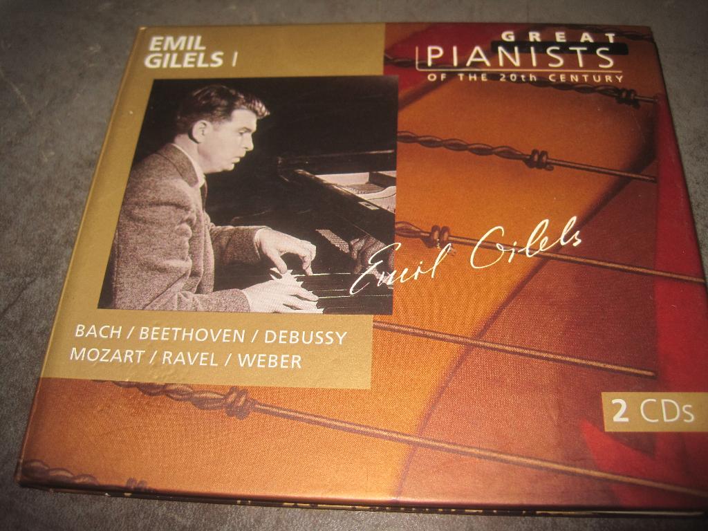 Emil Gilels Great Pianists 1 Bach Ravel ea 2CD op Philips, Ophalen of Verzenden, Classicisme, Zo goed als nieuw, Kamermuziek