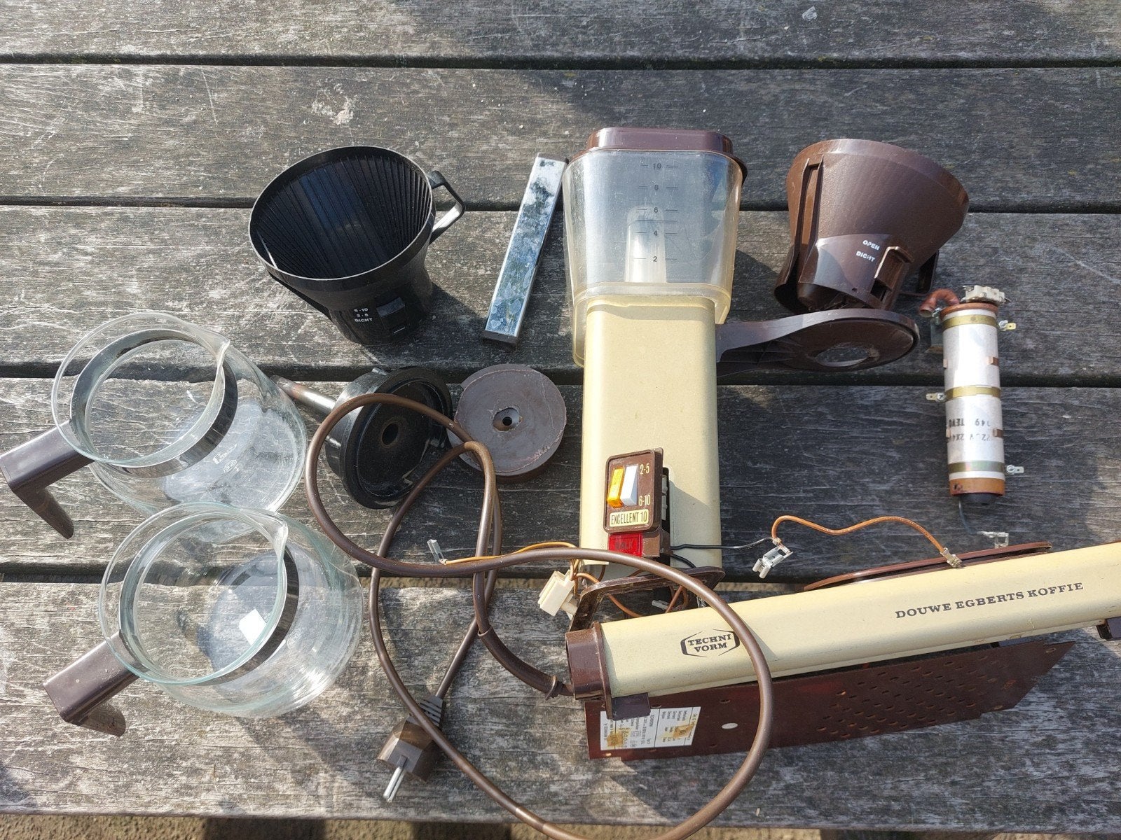 Vintage Moccamaster voor reparatie of onderdelen technivorm, Koffiemachine, Gemalen koffie, Ophalen of Verzenden, Niet werkend