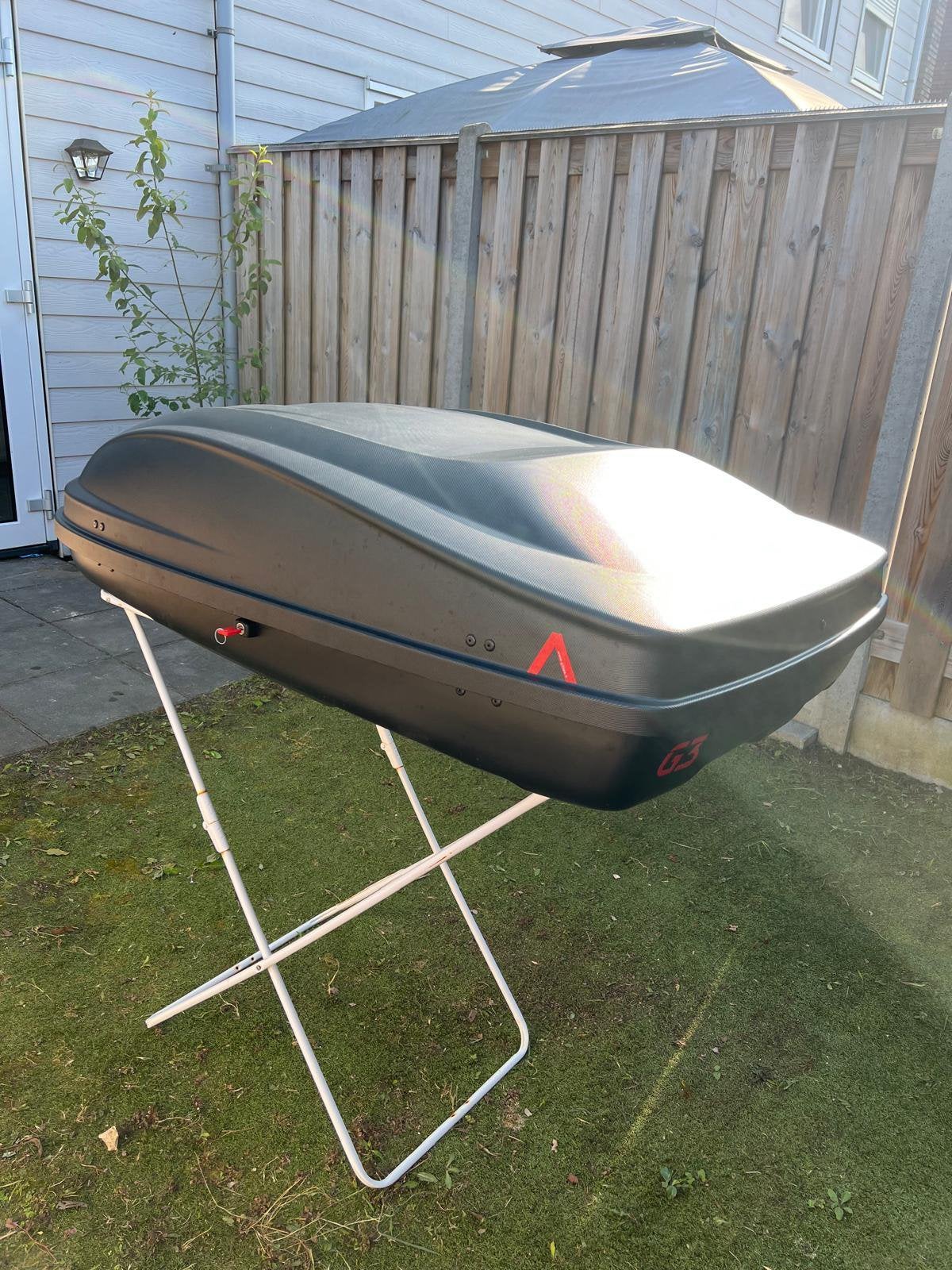 G3 Dakkoffer 330 Liter + dakdrager voor auto zonder dakrails, Ophalen, Zo goed als nieuw