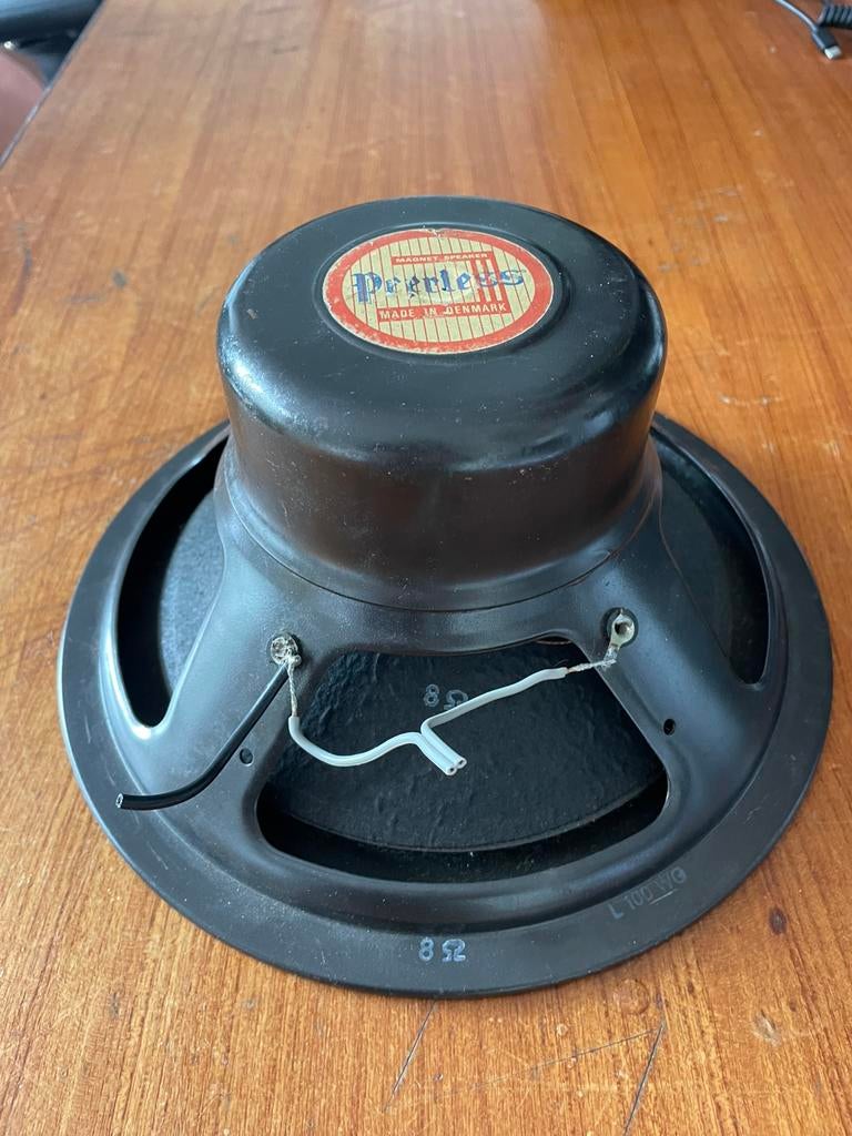 Peerless Denmark 10” 8ohm alnico vintage speaker, Gebruikt, Center speaker, Minder dan 60 watt, Ophalen