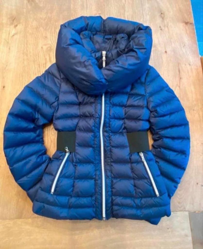 Guess blauwe gewatteerd winterjas maat XS, Ophalen of Verzenden, Zo goed als nieuw, Maat 34 (XS) of kleiner, Blauw