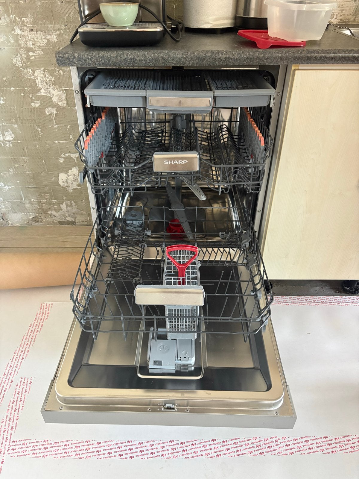 Sharp QW-gt31f4521 A++ Vaatwasser - 3 jaar oud, Witgoed en Apparatuur, Vaatwasmachines, Ophalen, Gebruikt, 60 cm of meer, Energieklasse A of zuiniger