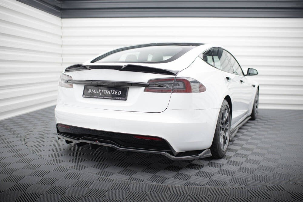 Voorlip sideskirt diffuser spoiler - Tesla Model S Plaid 21+, Ophalen of Verzenden
