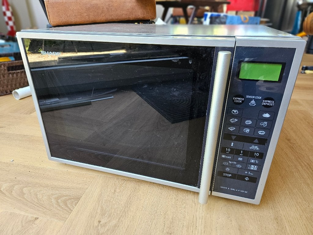 Sharp R-961 INW Combimagnetron / oven / grill, Ophalen, Minder dan 45 cm, Combi-oven, Draaiplateau