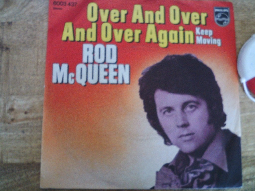 rod mc queen - over and over again 9jul, 7 inch, Ophalen of Verzenden, Zo goed als nieuw, Pop