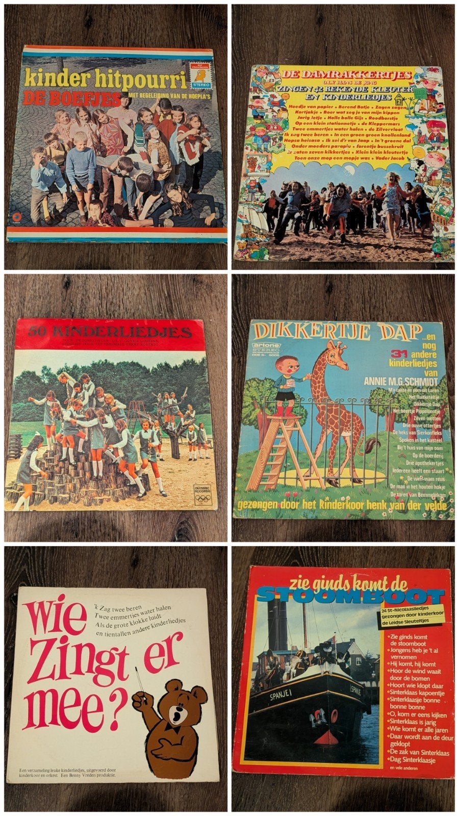 Vintage Kinderliedjes LP's - Diverse Artiesten, Cd's en Dvd's, Ophalen of Verzenden, Gebruikt, LP, Vanaf 10 jaar